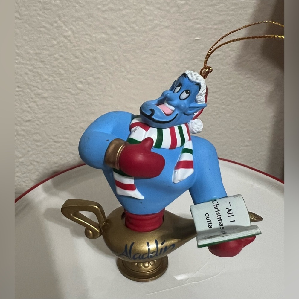 Grolier Disney Aladdin Genie Christmas Ornament